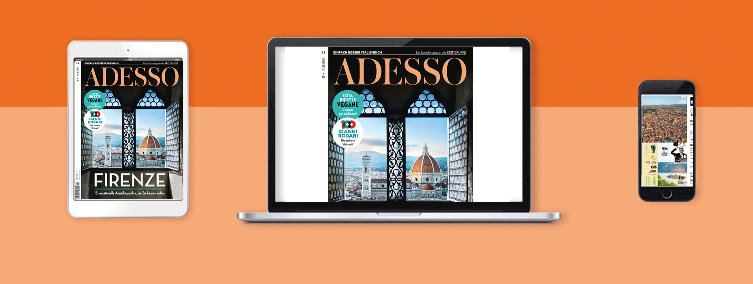 verschiedene digitale Geräte mit Adesso-Inhalten