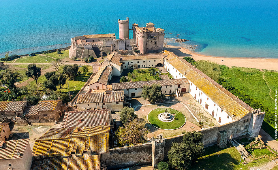 Schloss am Meer in Santa Severa bei Rom