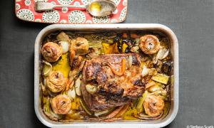 Arrosto di maiale con pometti al forno