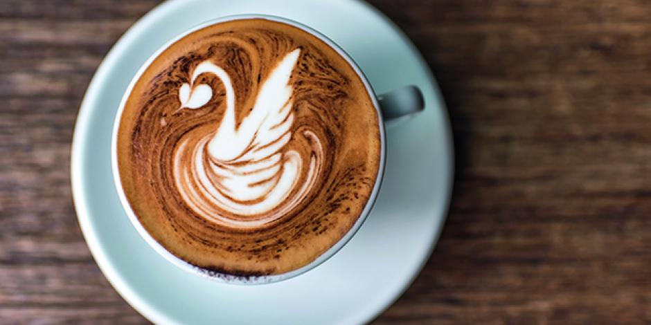 Cappuccino Latte Arte Schwan