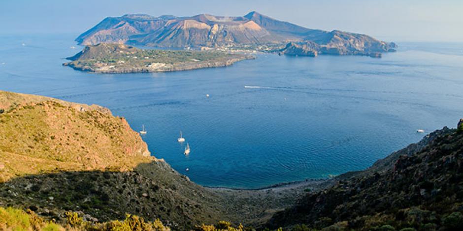 Blick auf die Insel Vulcano