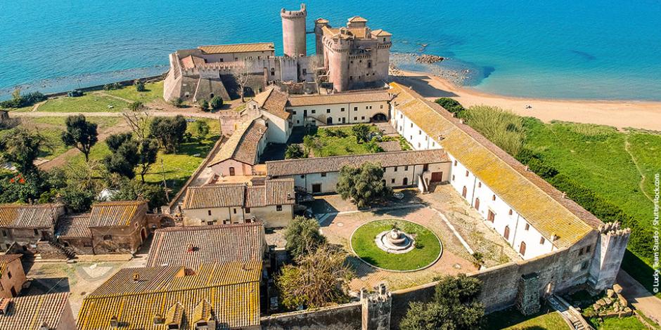 Schloss am Meer in Santa Severa bei Rom