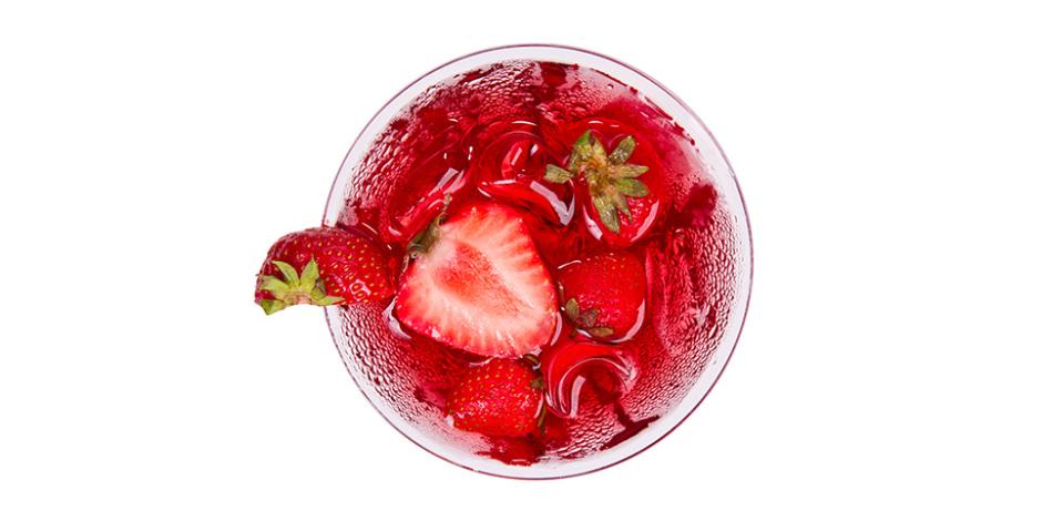 Bevanda estiva alle fragole