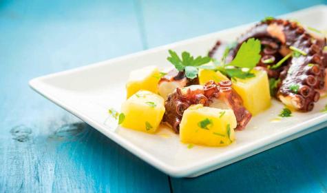 Insalata di polpo con patate